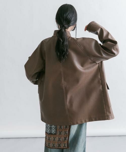 KBF / ケービーエフ レザーブルゾン・ジャケット | ウォッシュドサファリジャケット | 詳細2