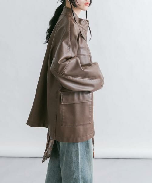 KBF / ケービーエフ レザーブルゾン・ジャケット | ウォッシュドサファリジャケット | 詳細4