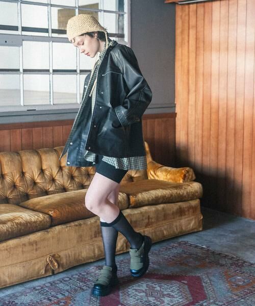 KBF / ケービーエフ レザーブルゾン・ジャケット | ウォッシュドサファリジャケット | 詳細26