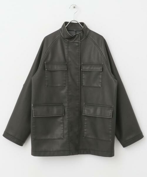 KBF / ケービーエフ レザーブルゾン・ジャケット | ウォッシュドサファリジャケット | 詳細28