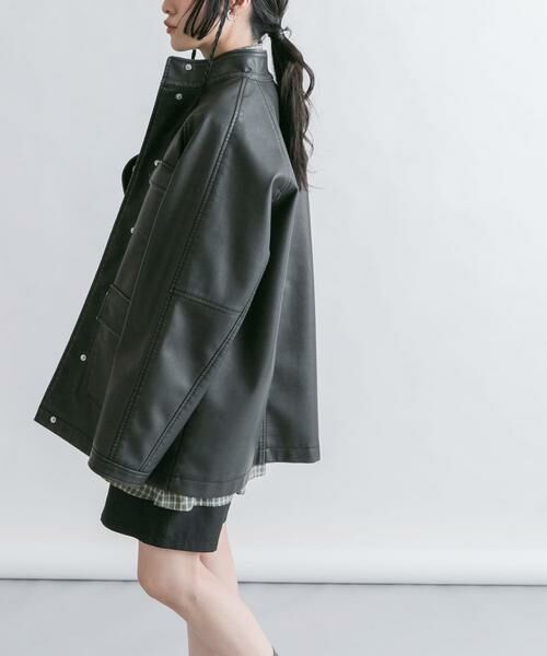 KBF / ケービーエフ レザーブルゾン・ジャケット | ウォッシュドサファリジャケット | 詳細19