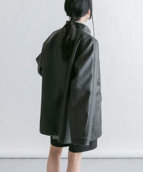 KBF / ケービーエフ レザーブルゾン・ジャケット | ウォッシュドサファリジャケット | 詳細20