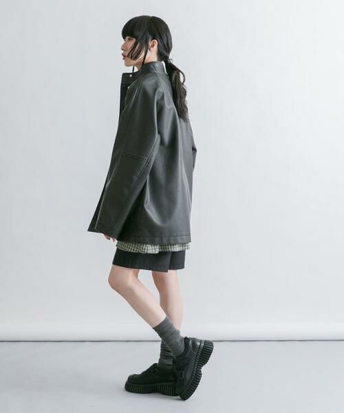 KBF / ケービーエフ レザーブルゾン・ジャケット | ウォッシュドサファリジャケット | 詳細23