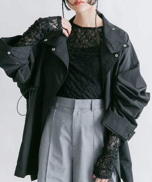 KBF / ケービーエフ ナイロンジャケット | スタンドカラーBIGナイロンジャケット | 詳細21