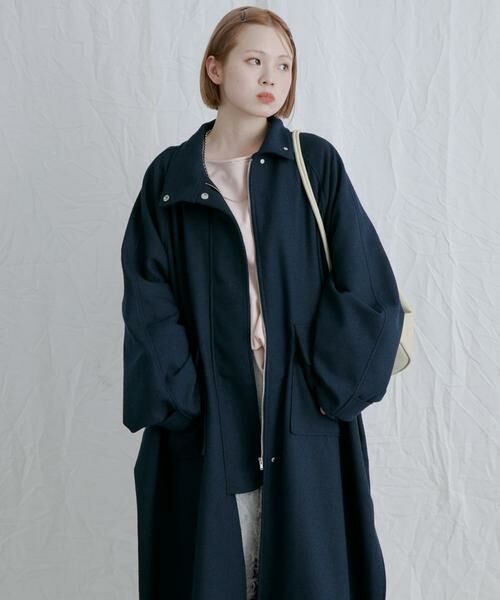 KBF / ケービーエフ その他アウター | スタンドカラーブークレコート | 詳細2