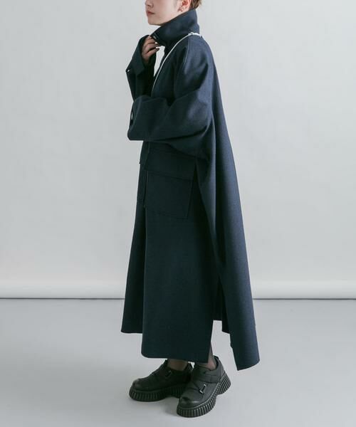 KBF / ケービーエフ その他アウター | スタンドカラーブークレコート | 詳細5