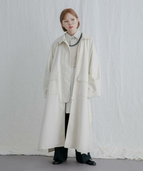 KBF / ケービーエフ その他アウター | スタンドカラーブークレコート | 詳細14