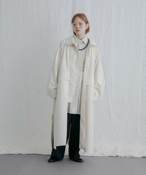 KBF / ケービーエフ その他アウター | スタンドカラーブークレコート | 詳細15
