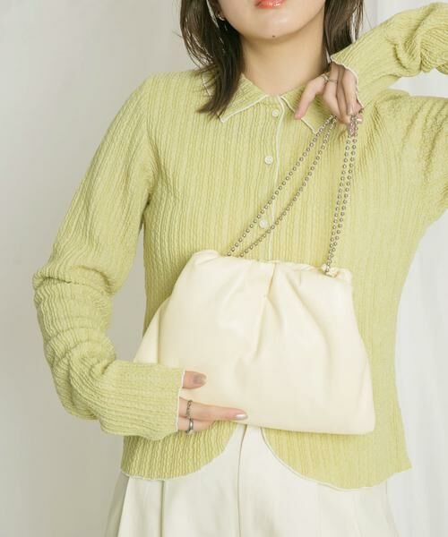 KBF / ケービーエフ ハンドバッグ | ボールチェーンギャザーBAG | 詳細2