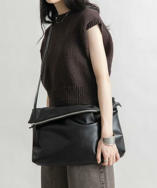 KBF / ケービーエフ ショルダーバッグ | アシンメトリーフラップショルダーBAG | 詳細1