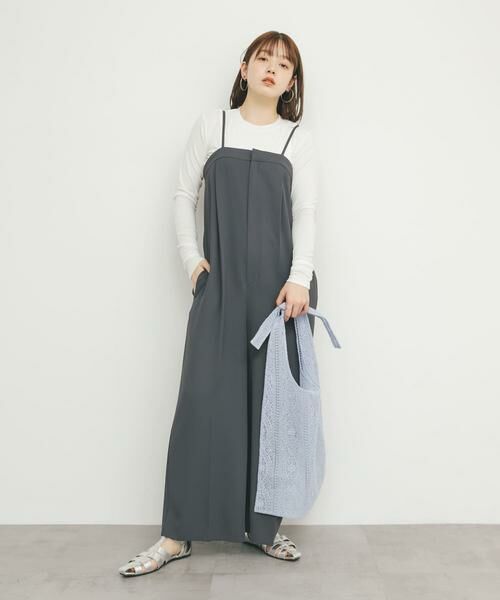 KBF / ケービーエフ ショルダーバッグ | シアーエンブロイダリーBAG | 詳細1