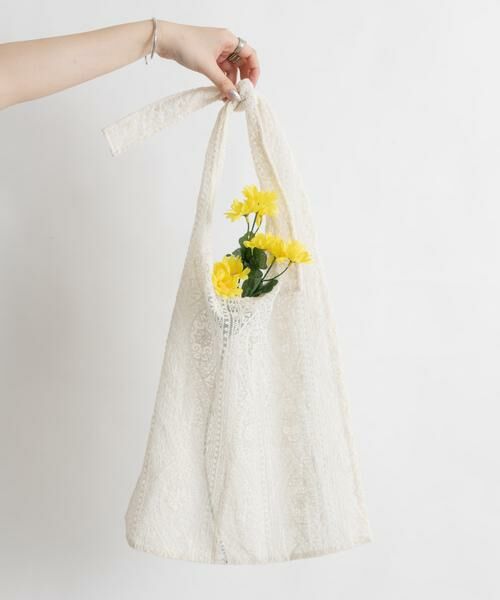 KBF / ケービーエフ ショルダーバッグ | シアーエンブロイダリーBAG | 詳細8