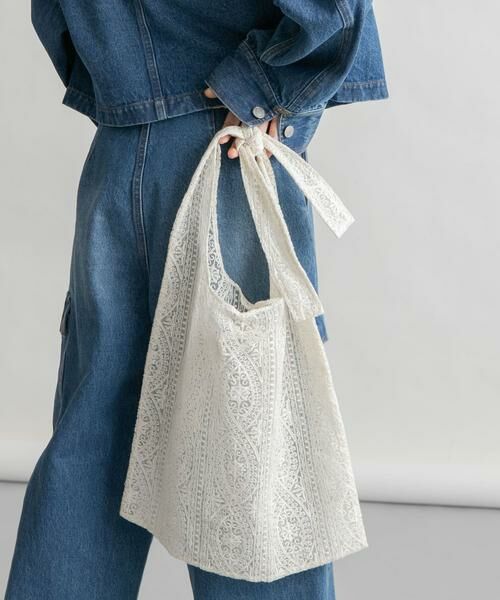 KBF / ケービーエフ ショルダーバッグ | シアーエンブロイダリーBAG | 詳細9