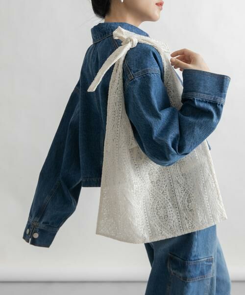 KBF / ケービーエフ ショルダーバッグ | シアーエンブロイダリーBAG | 詳細11