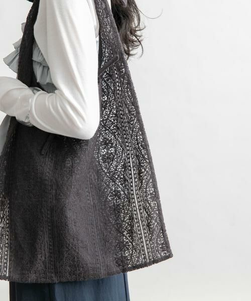 KBF / ケービーエフ ショルダーバッグ | シアーエンブロイダリーBAG | 詳細14