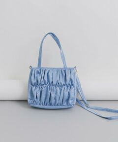 KBF / ケービーエフ ハンドバッグ | サテンギャザーハンドBAG