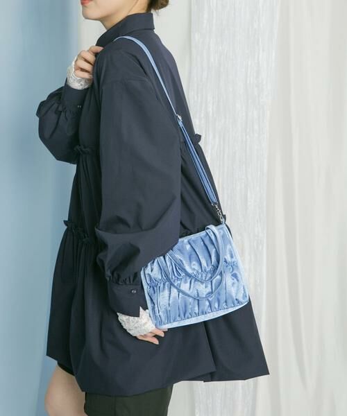 KBF / ケービーエフ ハンドバッグ | サテンギャザーハンドBAG | 詳細4