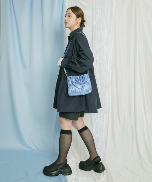 KBF / ケービーエフ ハンドバッグ | サテンギャザーハンドBAG | 詳細5