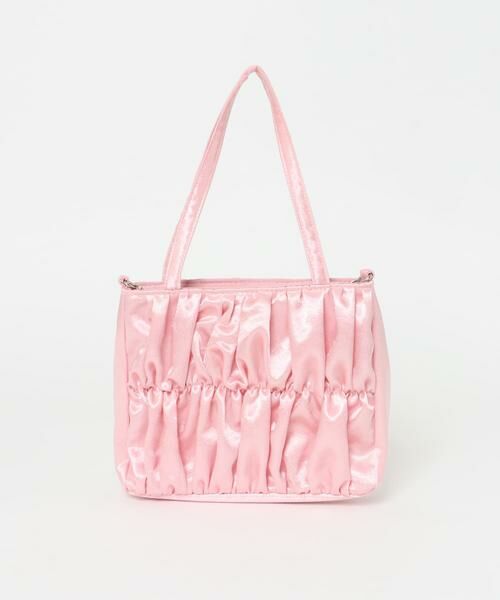 KBF / ケービーエフ ハンドバッグ | サテンギャザーハンドBAG | 詳細13