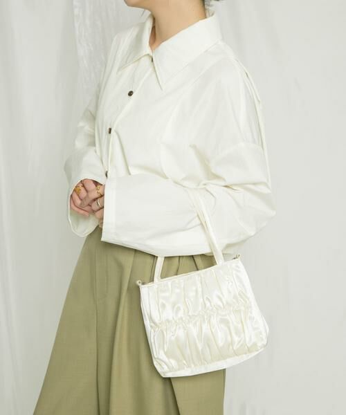 KBF / ケービーエフ ハンドバッグ | サテンギャザーハンドBAG | 詳細16