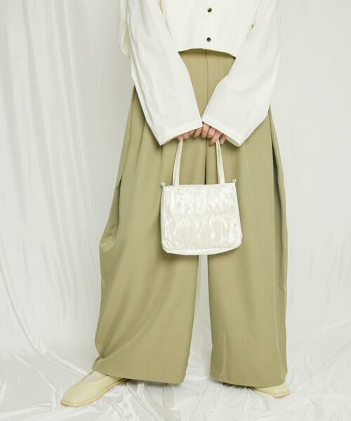 KBF / ケービーエフ ハンドバッグ | サテンギャザーハンドBAG | 詳細17