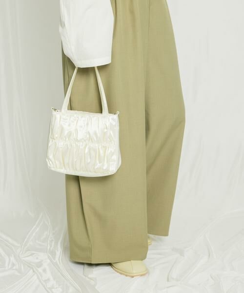KBF / ケービーエフ ハンドバッグ | サテンギャザーハンドBAG | 詳細19