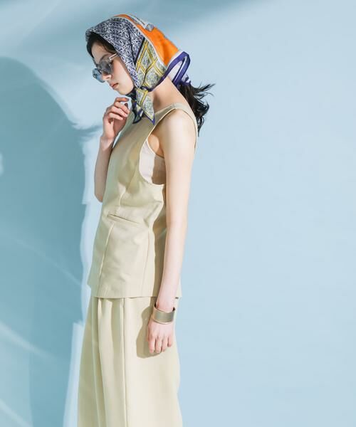 KBF / ケービーエフ バンダナ・スカーフ | フラワープリントビッグスカーフ | 詳細12