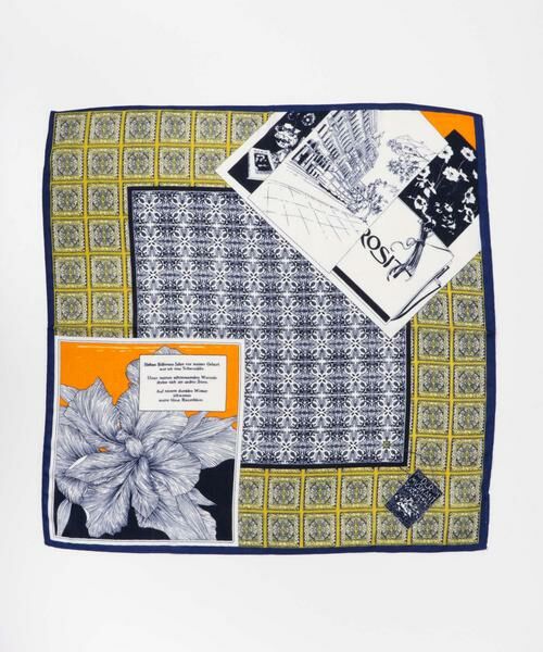 KBF / ケービーエフ バンダナ・スカーフ | フラワープリントビッグスカーフ | 詳細14