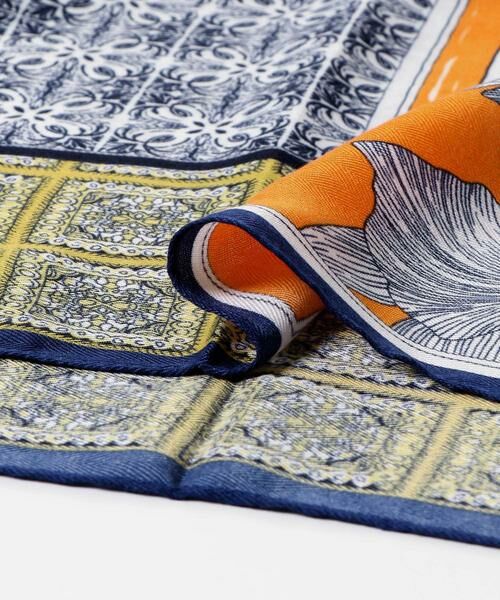 KBF / ケービーエフ バンダナ・スカーフ | フラワープリントビッグスカーフ | 詳細15