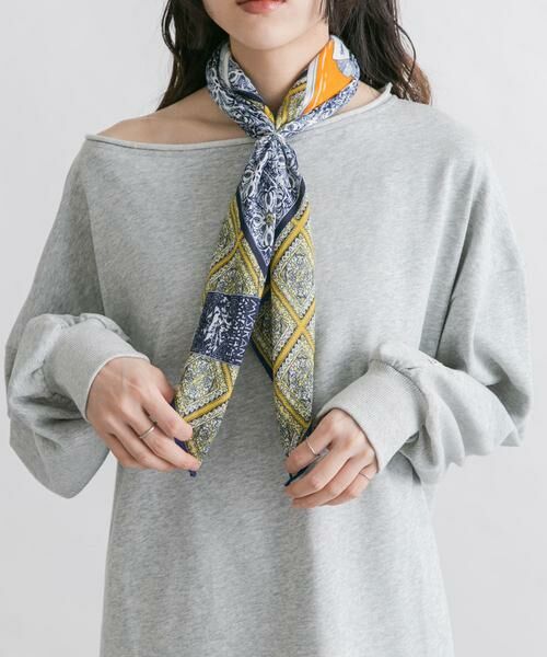 KBF / ケービーエフ バンダナ・スカーフ | フラワープリントビッグスカーフ | 詳細7