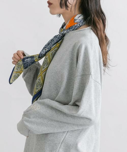 KBF / ケービーエフ バンダナ・スカーフ | フラワープリントビッグスカーフ | 詳細8