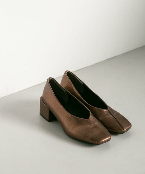 KBF / ケービーエフ パンプス | スクエアヒールメタリックパンプス | 詳細10