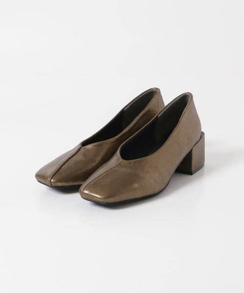 KBF / ケービーエフ パンプス | スクエアヒールメタリックパンプス | 詳細13