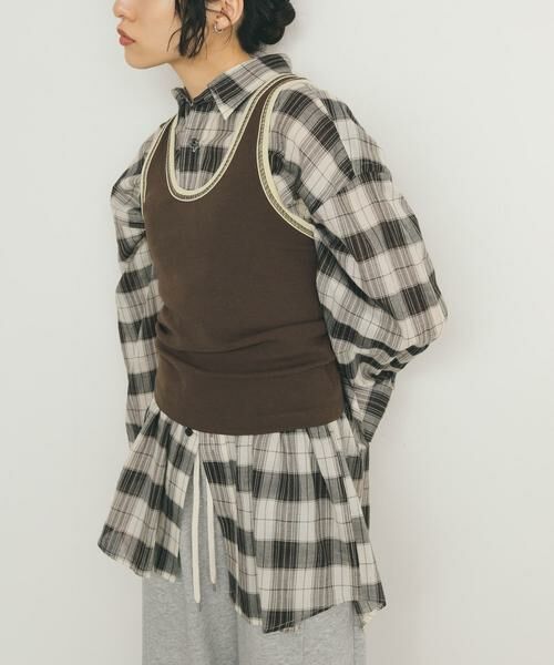 KBF / ケービーエフ タンクトップ | バイカラータンクトップ | 詳細7