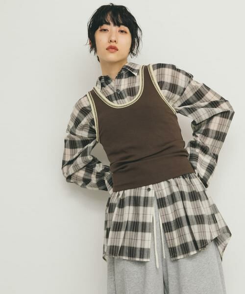 KBF / ケービーエフ タンクトップ | バイカラータンクトップ | 詳細9