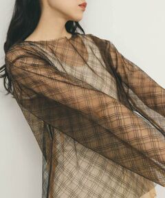 KBF / ケービーエフ Tシャツ | リバーシブルレイヤードチュールカットソー