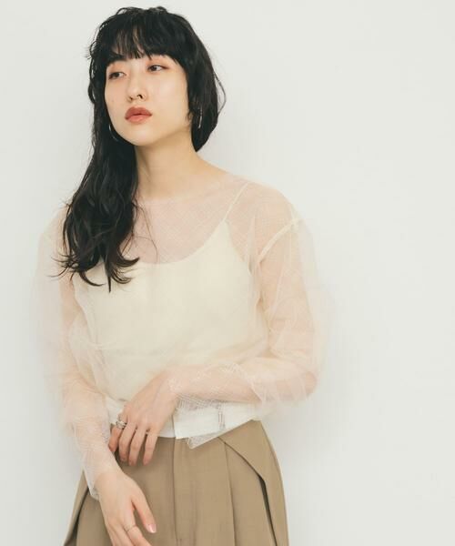 KBF / ケービーエフ Tシャツ | リバーシブルレイヤードチュールカットソー | 詳細19