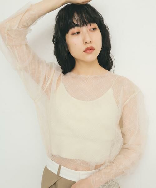 KBF / ケービーエフ Tシャツ | リバーシブルレイヤードチュールカットソー | 詳細20