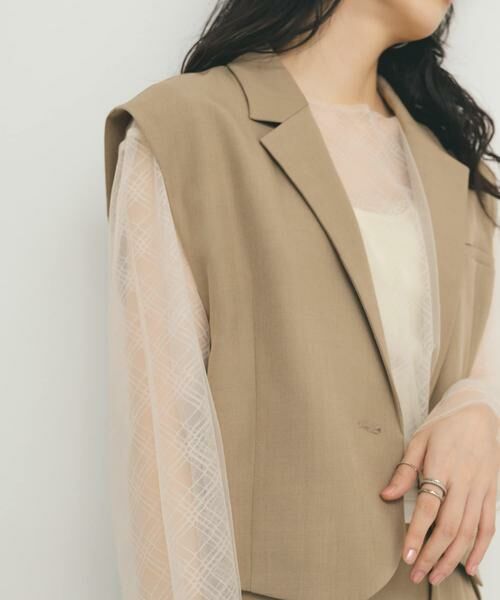 KBF / ケービーエフ Tシャツ | リバーシブルレイヤードチュールカットソー | 詳細14