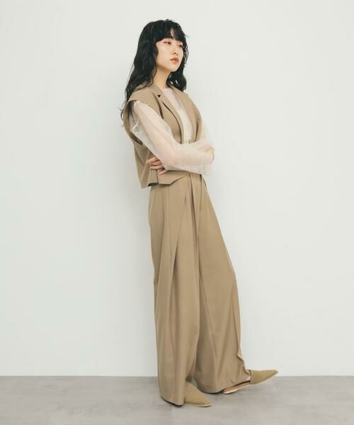 KBF / ケービーエフ Tシャツ | リバーシブルレイヤードチュールカットソー | 詳細16