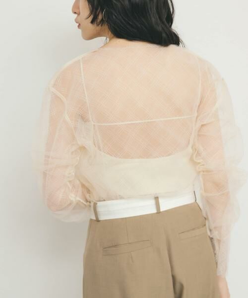 KBF / ケービーエフ Tシャツ | リバーシブルレイヤードチュールカットソー | 詳細17