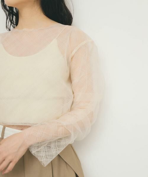 KBF / ケービーエフ Tシャツ | リバーシブルレイヤードチュールカットソー | 詳細18