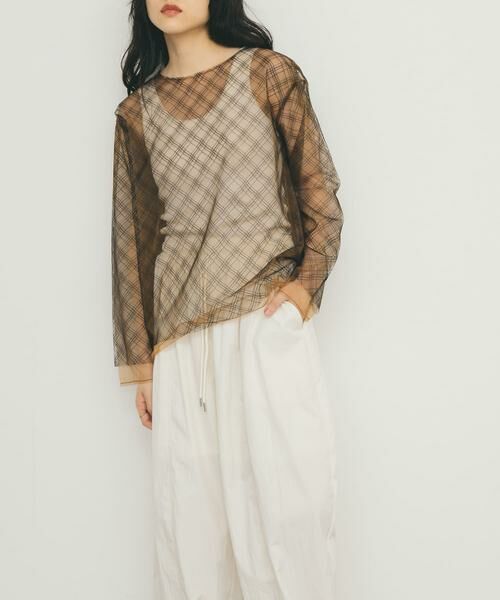 KBF / ケービーエフ Tシャツ | リバーシブルレイヤードチュールカットソー | 詳細26