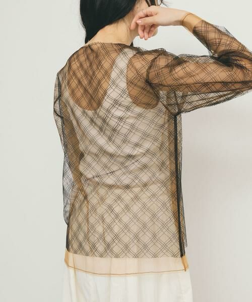 KBF / ケービーエフ Tシャツ | リバーシブルレイヤードチュールカットソー | 詳細27