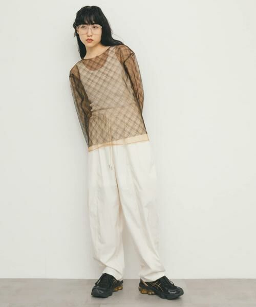 KBF / ケービーエフ Tシャツ | リバーシブルレイヤードチュールカットソー | 詳細28