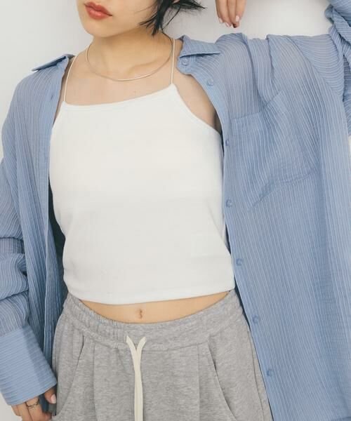 KBF / ケービーエフ キャミソール・チューブトップ | カップ付きクロップドキャミソール | 詳細2