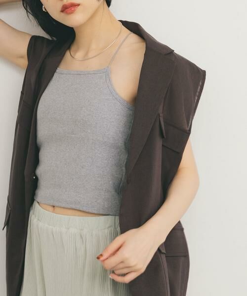 KBF / ケービーエフ キャミソール・チューブトップ | カップ付きクロップドキャミソール | 詳細13