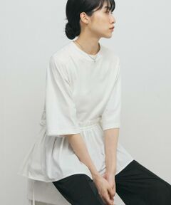 KBF / ケービーエフ Tシャツ | 汗ジミ防止ペプラムドッキングTEE