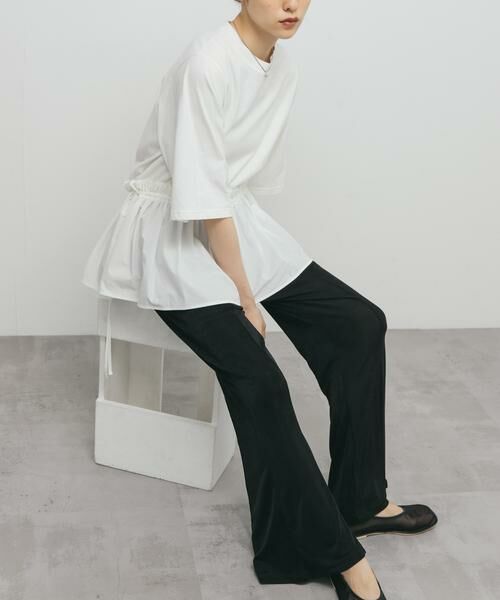 KBF / ケービーエフ Tシャツ | 汗ジミ防止ペプラムドッキングTEE | 詳細2