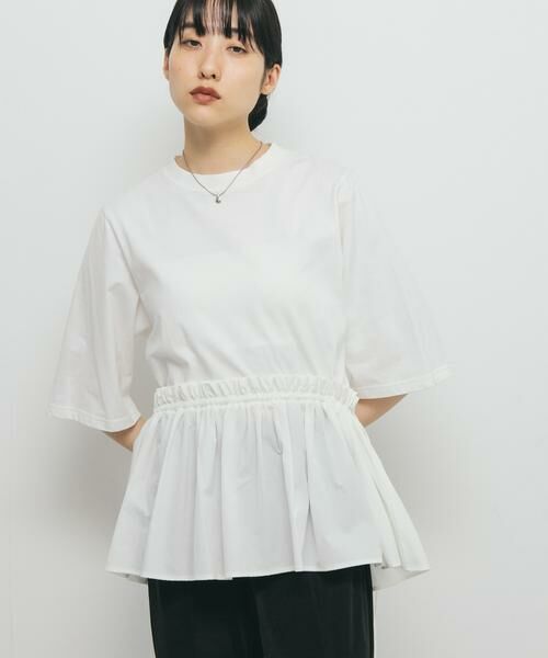 KBF / ケービーエフ Tシャツ | 汗ジミ防止ペプラムドッキングTEE | 詳細3